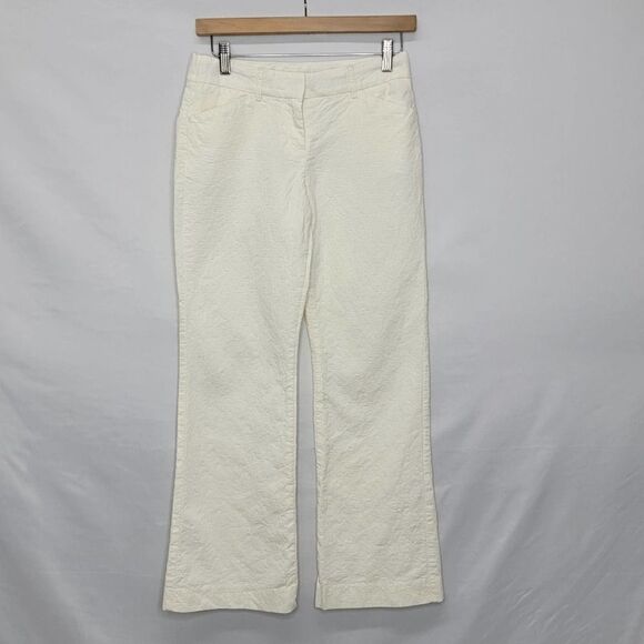 EXPRESS Design Editor Off White Flare Quilted Detail - Picture 2 of 12